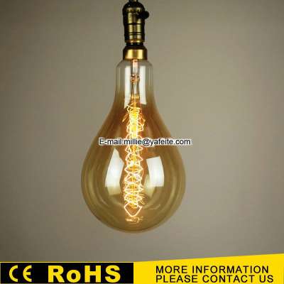 Big size PS52 Edison bulb 220V E27 40W 60W 100W vintage tungsten decorative A160 edison lamp