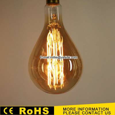 Big size PS52 Edison bulb LED 220V E27 6W vintage decorative A160 edison lamp